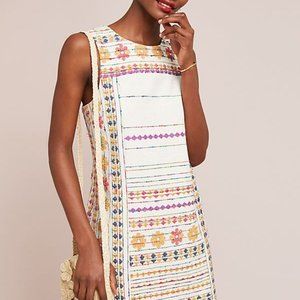 Anthropologie embroidered dress